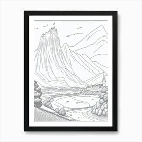 Castle In The Scottish Mountains Art Print