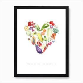 Fruit & Veggies Art Print