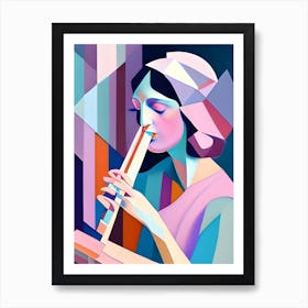 Flutelady Art Print