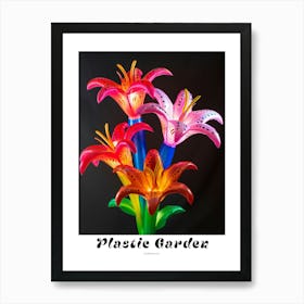 Bright Inflatable Flowers Poster Gloriosa Lily 2 Art Print