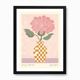 Spring Collection Hydrangeas Flower Vase 1 Art Print