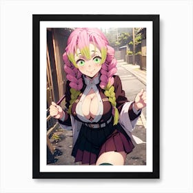 Demon Slayer Mitsuri Kanroji (107) 1 Art Print