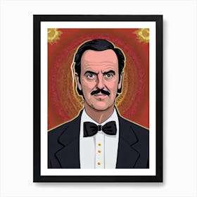 John Cleese Illustration Movies Art Print