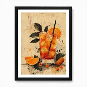 Orange Cocktail 34 Art Print