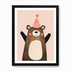 Birthday Bear Art Print