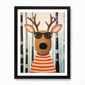 Little Moose 2 Wearing Sunglasses Poster