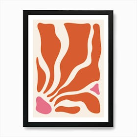 Orange And Pink Art Print