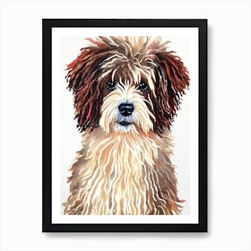 Puli Watercolour Dog Art Print