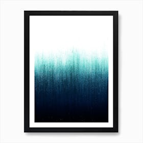 Teal Ombré Art Print