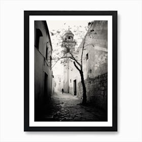 Nazareth, Israel, Photography In Black And White 3 Art Print