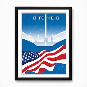 An Illustration Capturing A Vivid Symbol Of Solidarity And Unity An American Emblem Composed Of Pat (6) Art Print