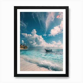 Boat On The Beach 1 Art Print