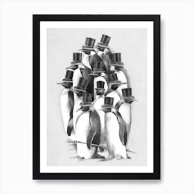 A Gathering Of Gentlemen Art Print