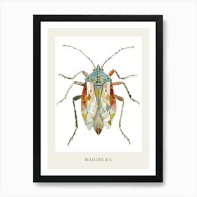Colourful Insect Illustration Boxelder Bug 16 Poster Art Print