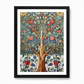 William Morris Painting Tree Of Life Botanical Art Print