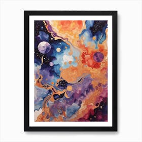 Galaxy Painting 1 Art Print