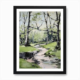 Grenn Trees In The Woods 10 Art Print