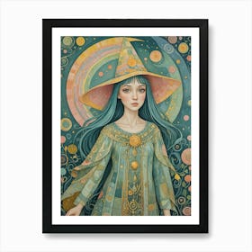 Whimsical Witch Art Print