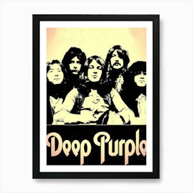 deep purple hard rock band music 3 Art Print