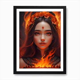 Flame Princess Art Print