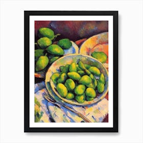 Edamame 2 Cezanne Style vegetable Art Print