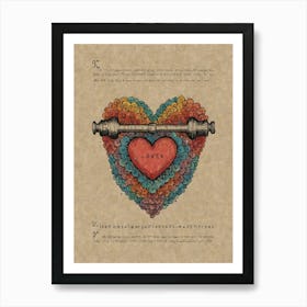 Heart Of Love 12 Art Print