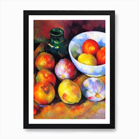 Shallots Cezanne Style vegetable Art Print