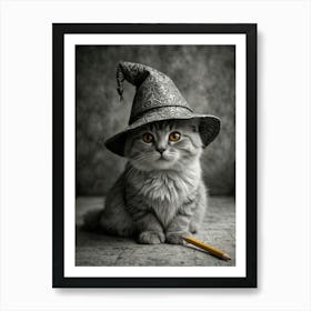 Cat In A Hat 3 Art Print