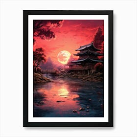 Asian Sunset 2 Art Print