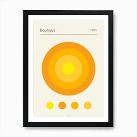 BAUHAUS | CONCENTRIC Y Art Print