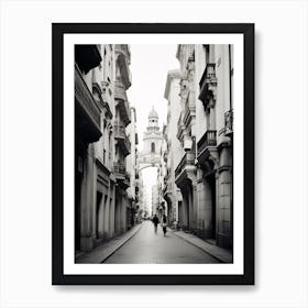 Valencia, Spain, Black And White Analogue Photography 2 Art Print