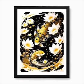 Koi Fish Painting Art Print