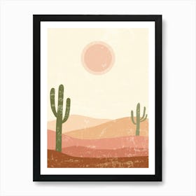 Cactus In The Desert 59 Art Print