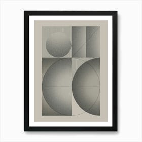 Abstract Geometry, Bauhaus Print, Mid Century Modern, Pop Culture, Exhibition Poster, Modernist, Retro Wall Art, Geometric Shapes Art Print