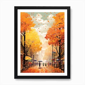 Manila In Autumn Fall Travel Art 1 Art Print