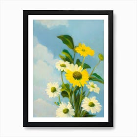 Daisy Bold Graphic Plant Art Print