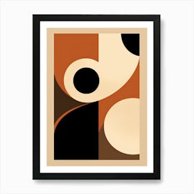 Monochrome Langenfeld Geometric Harmony Art Print