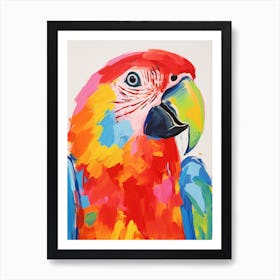 Colourful Bird Painting Parrot 3 Art Print