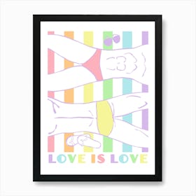 Love Is Love Men Pastel Poster