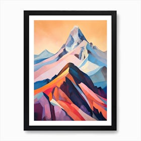 Mount Jefferson Usa 1 Mountain Painting Art Print