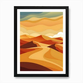 Desert Landscape 15 Art Print