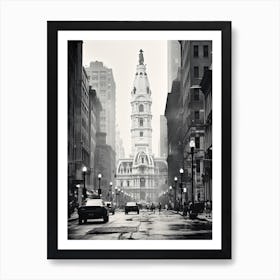 Philadelphia Black And White Analogue Photograph 1 Art Print