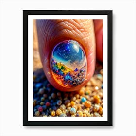 Hidden Galaxy A Single Grain Of Colored Sand Ma (1) Art Print