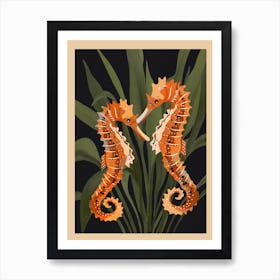 Colorful Seahorses Art 1 Art Print