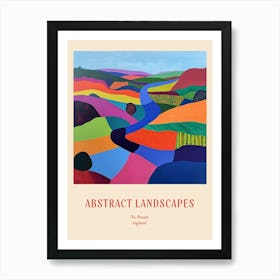 Colourful Abstract The Broads England 4 Poster Art Print