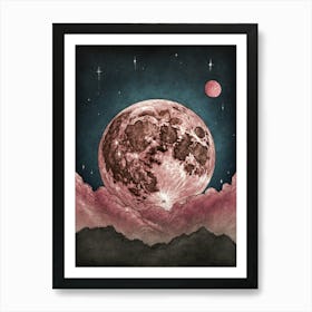 Pink Moon Art Print