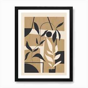 Abstract Foliage 1 Art Print