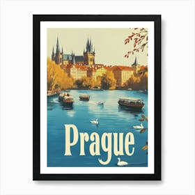 Aihrgdesign A Mid Century Modern Travel Poster For Prague Sho Fbf0d672 437f 4d8d 93a3 63e640fd8337 0 Art Print