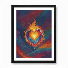 Heart Of Fire 60 Art Print