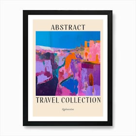 Abstract Travel Collection Poster Afghanistan 4 Art Print